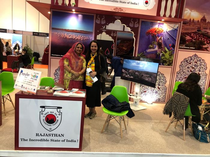 India Karni a una fiera internazionale del turismo