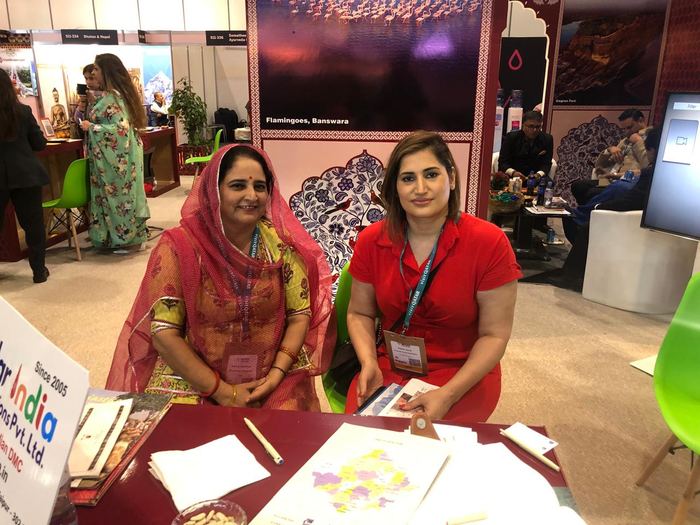 India Karni a una fiera internazionale del turismo