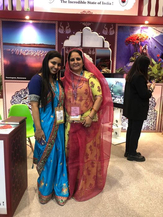 India Karni a una fiera internazionale del turismo