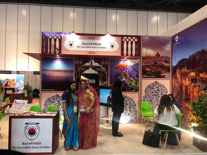 India Karni a una fiera internazionale del turismo