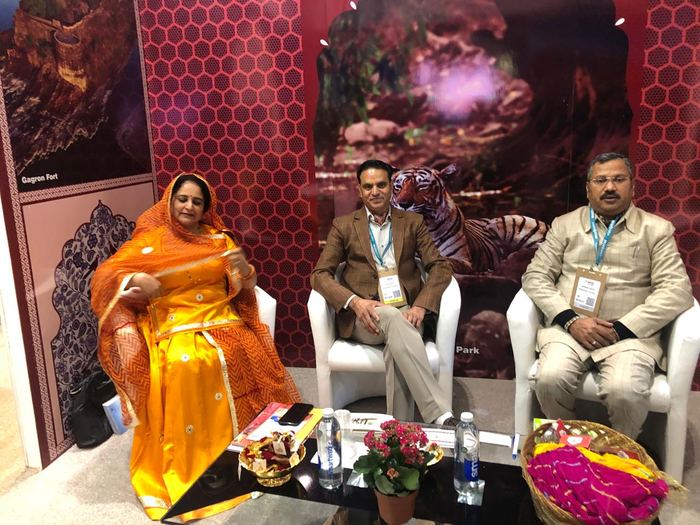 India Karni a una fiera internazionale del turismo