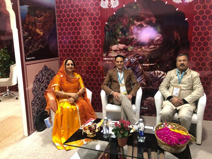 India Karni a una fiera internazionale del turismo