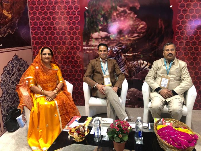 India Karni a una fiera internazionale del turismo