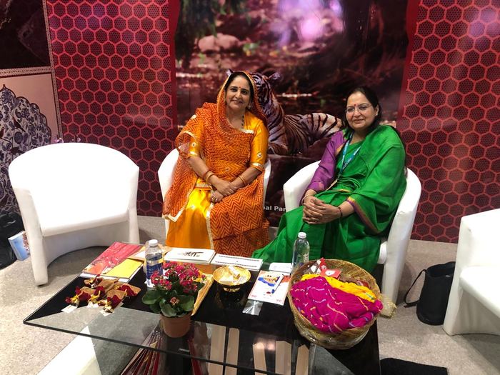 India Karni a una fiera internazionale del turismo