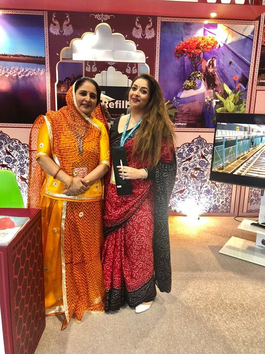 India Karni a una fiera internazionale del turismo
