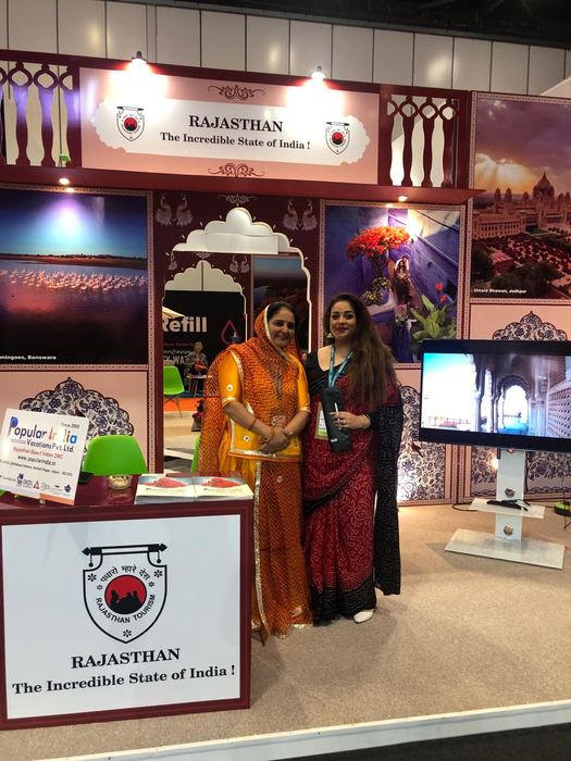 India Karni a una fiera internazionale del turismo