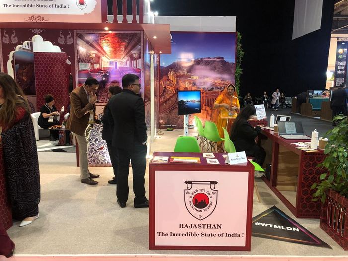 India Karni a una fiera internazionale del turismo