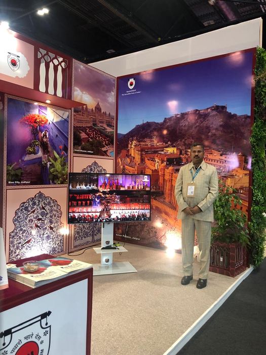 India Karni a una fiera internazionale del turismo