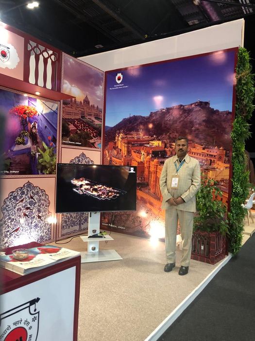 India Karni a una fiera internazionale del turismo