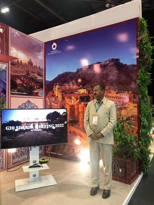 India Karni a una fiera internazionale del turismo