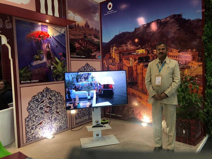 India Karni a una fiera internazionale del turismo