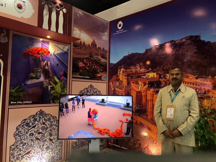 India Karni a una fiera internazionale del turismo