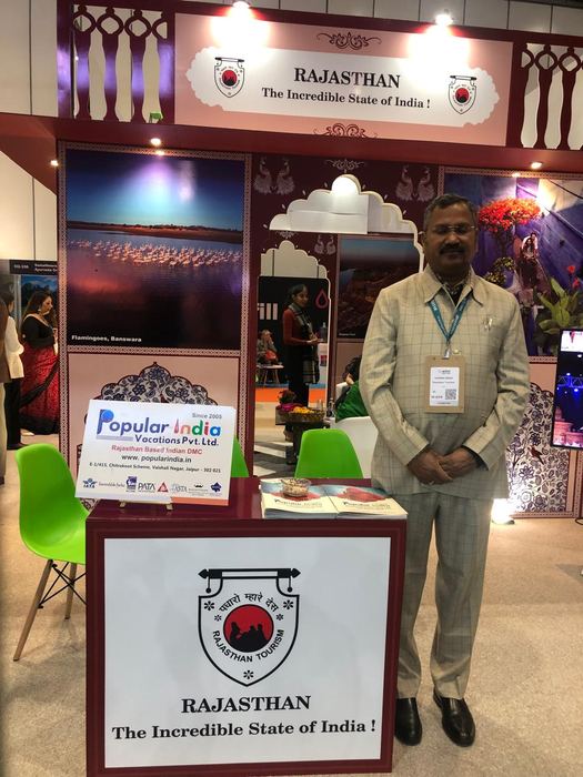 India Karni a una fiera internazionale del turismo