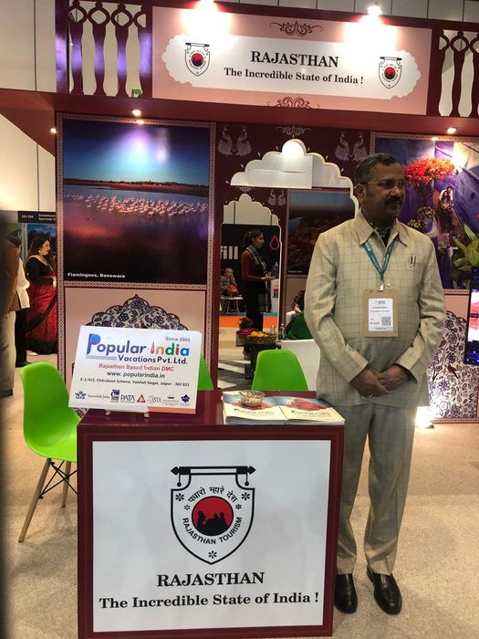India Karni a una fiera internazionale del turismo