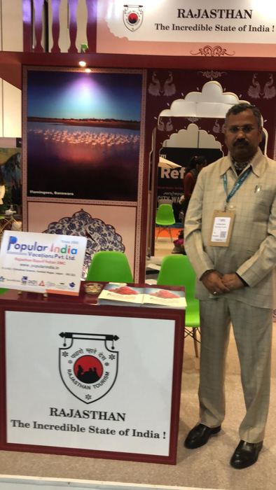 India Karni a una fiera internazionale del turismo
