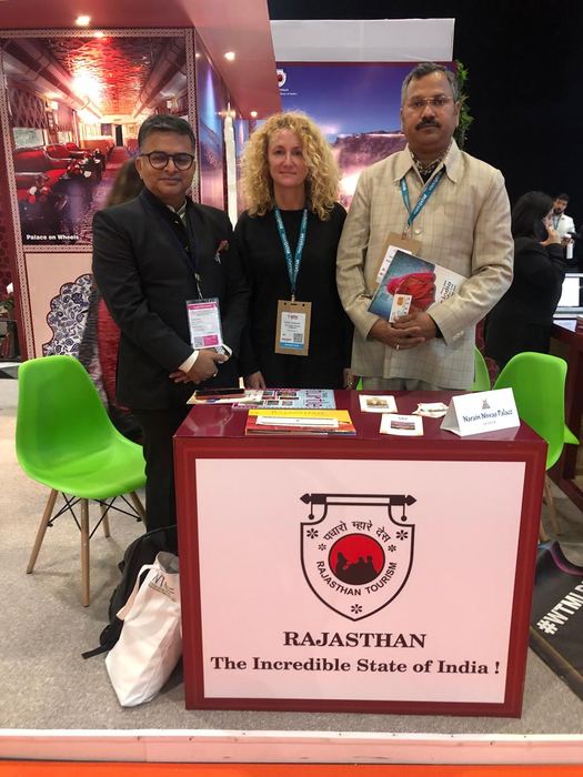 India Karni a una fiera internazionale del turismo