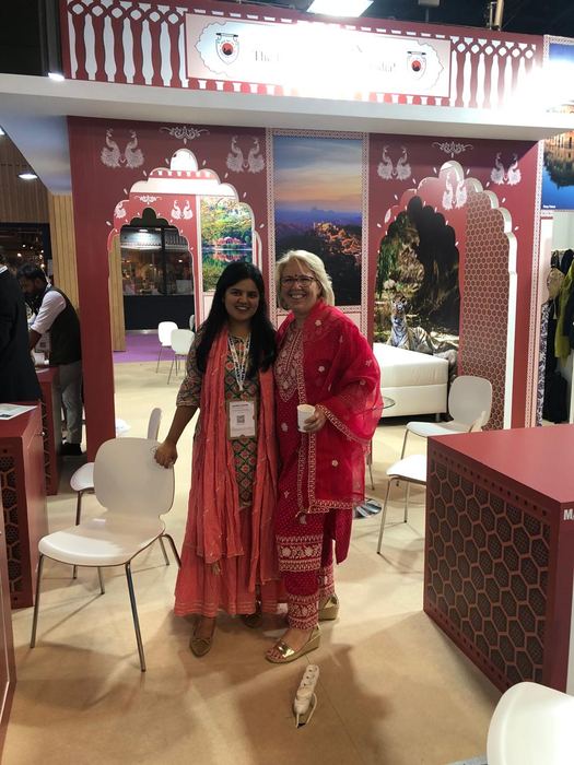 India Karni a una fiera internazionale del turismo