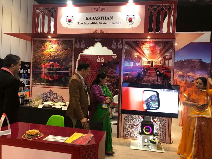 India Karni a una fiera internazionale del turismo