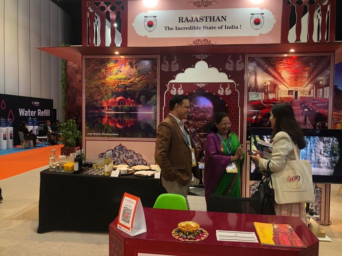 India Karni a una fiera internazionale del turismo