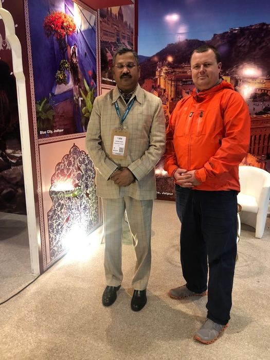 India Karni a una fiera internazionale del turismo