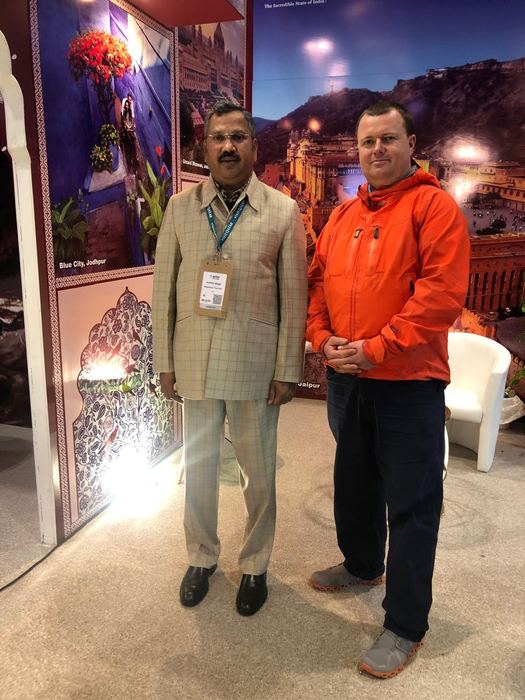 India Karni a una fiera internazionale del turismo