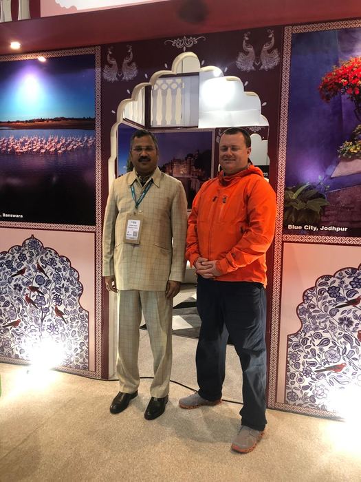 India Karni a una fiera internazionale del turismo