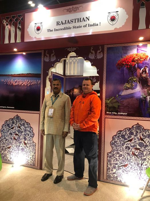 India Karni a una fiera internazionale del turismo