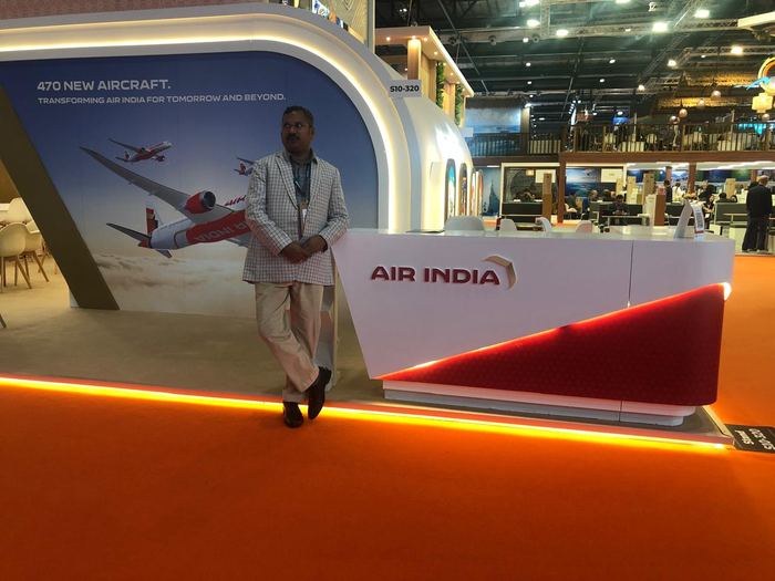 India Karni a una fiera internazionale del turismo