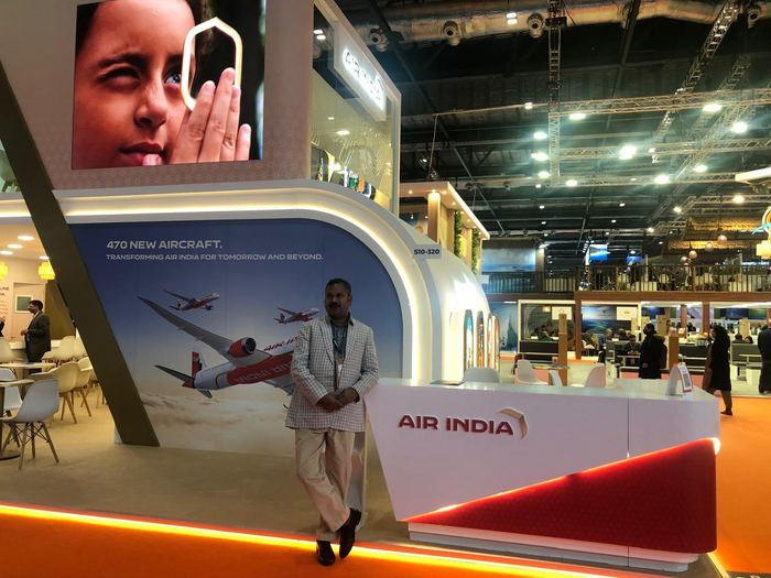 India Karni a una fiera internazionale del turismo