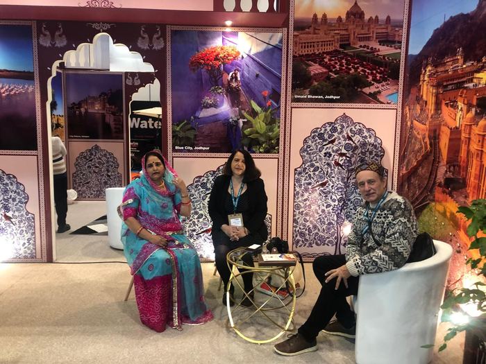 India Karni a una fiera internazionale del turismo