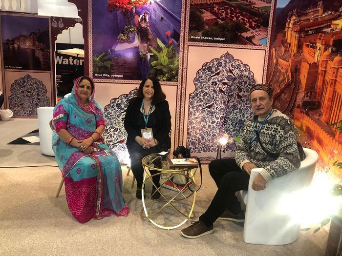 India Karni a una fiera internazionale del turismo