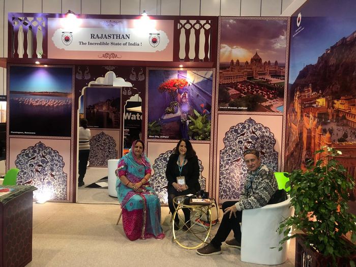 India Karni a una fiera internazionale del turismo