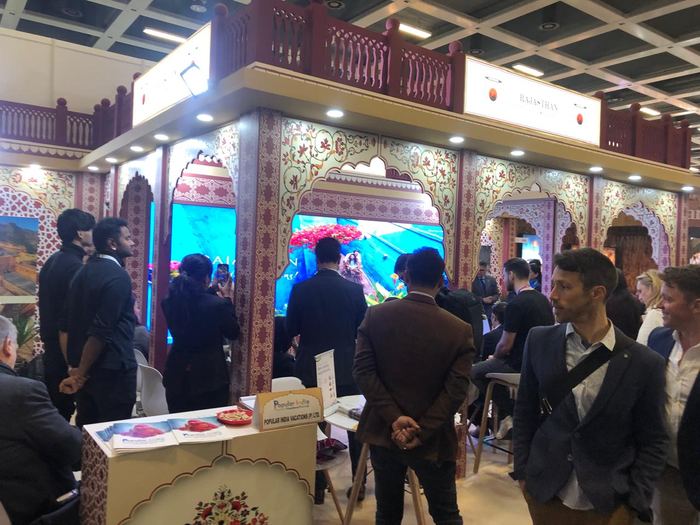 India Karni a una fiera internazionale del turismo